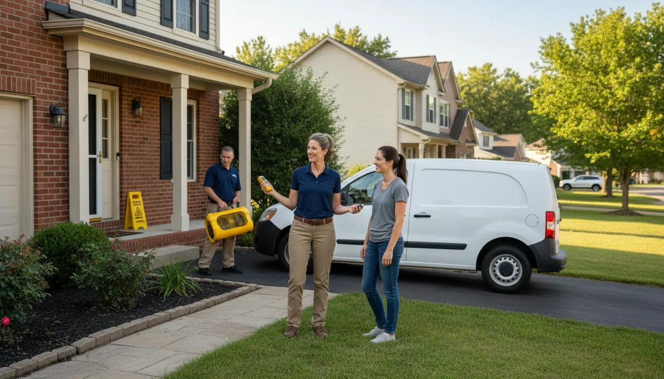 Residential water damage restoration in Naples, ID
